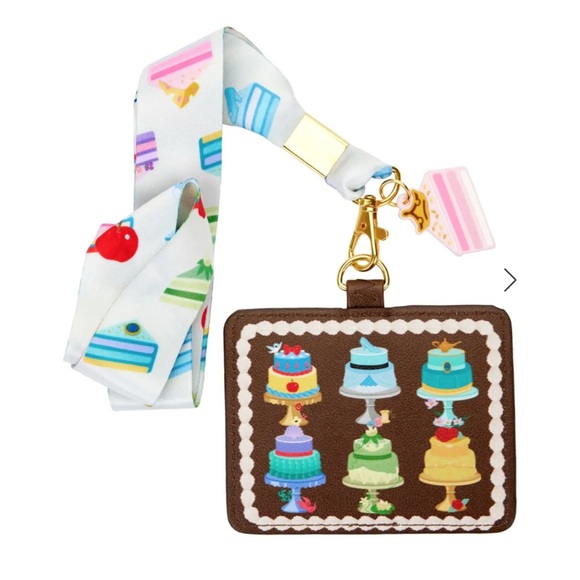 Disney Handbags - Disney Princess Sweets Cakes Loungefly Lanyard with Cardholder​